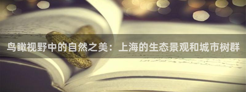 天顺娱乐茸：鸟瞰视野中的自然之美：上海的生态景观和城市树群